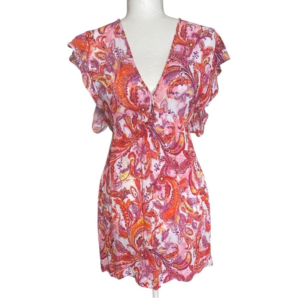 Ralph Lauren Multicolor Paisley Mini Dress S